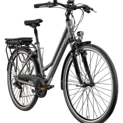 Zündapp Z802 E Bike Trekkingrad Damen ab 160 cm mit Nabenmotor Pedelec Trekking Fahrrad mit 21 Gang und Beleuchtung StVZO