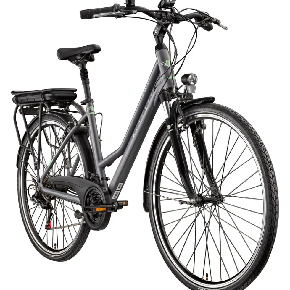 Zündapp Z802 E Bike Trekkingrad Damen ab 160 cm mit Nabenmotor Pedelec Trekking Fahrrad mit 21 Gang und Beleuchtung StVZO