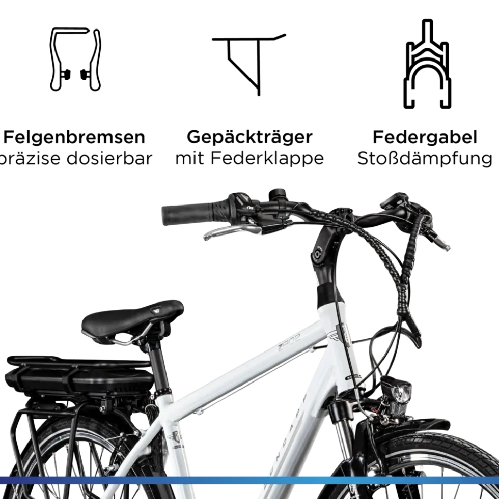 Zündapp Z802 E Bike 28 Zoll Herren Trekkingrad 21 Gang Elektrofahrrad StVZO 165 - 185 cm Pedelec Elektro Trekking Fahrrad