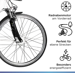 Zündapp Z517 E Bike 28 Zoll Pedelec Hollandrad E Fahrrad Damen 155 - 190 cm mit 7 Gang Nabenschaltung Rücktritt Citybike Nabenmotor