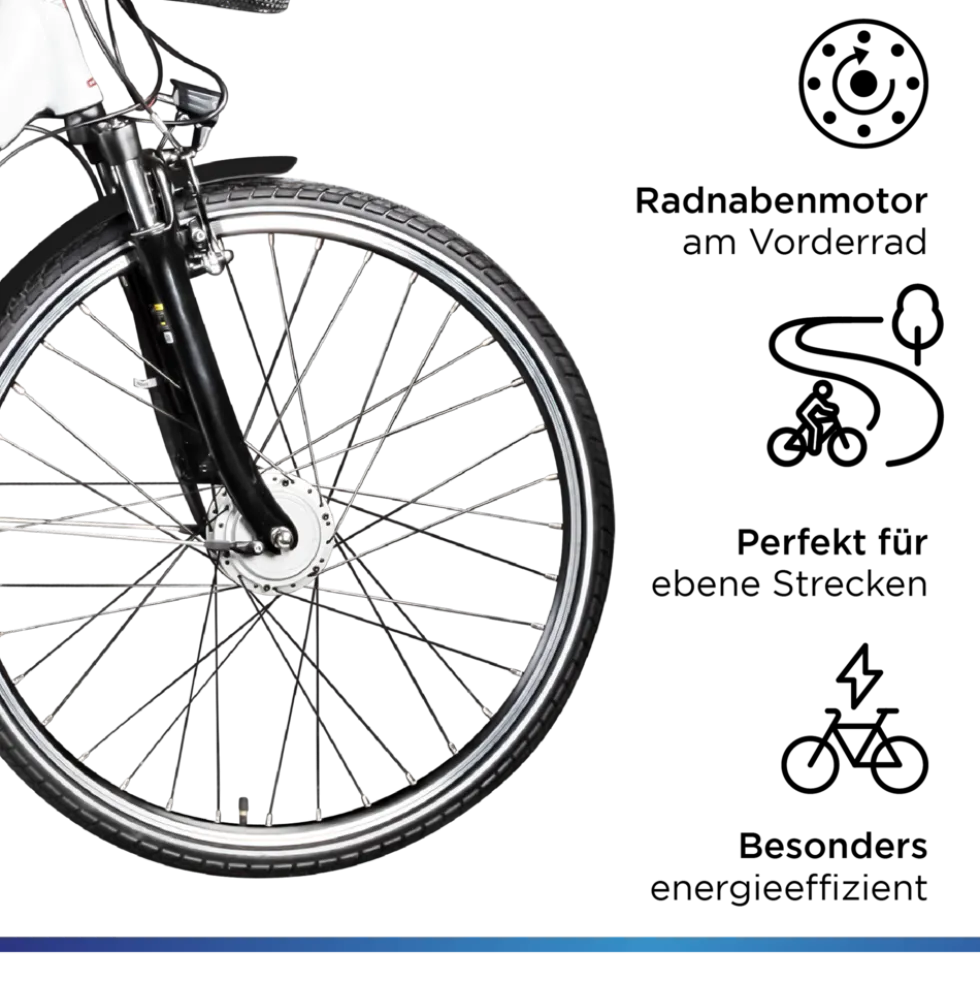 Zündapp Z517 E Bike 28 Zoll Pedelec Hollandrad E Fahrrad Damen 155 - 190 cm mit 7 Gang Nabenschaltung Rücktritt Citybike Nabenmotor