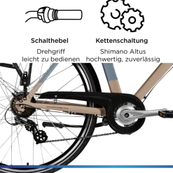 Zündapp Z807 E Bike 28 Zoll Trekkingrad 7 Gang Elektrofahrrad StVZO 155 - 185 cm Pedelec Elektro Trekking Fahrrad