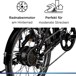 Zündapp Z120 20 Zoll E Bike Elektro Bike Pedelec Faltrad E Klapprad E Fahrräder leichte Ebikes 20