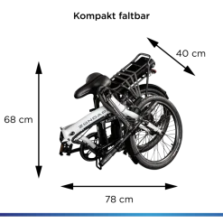 Zündapp Z120 20 Zoll E Bike Elektro Bike Pedelec Faltrad E Klapprad E Fahrräder leichte Ebikes 20